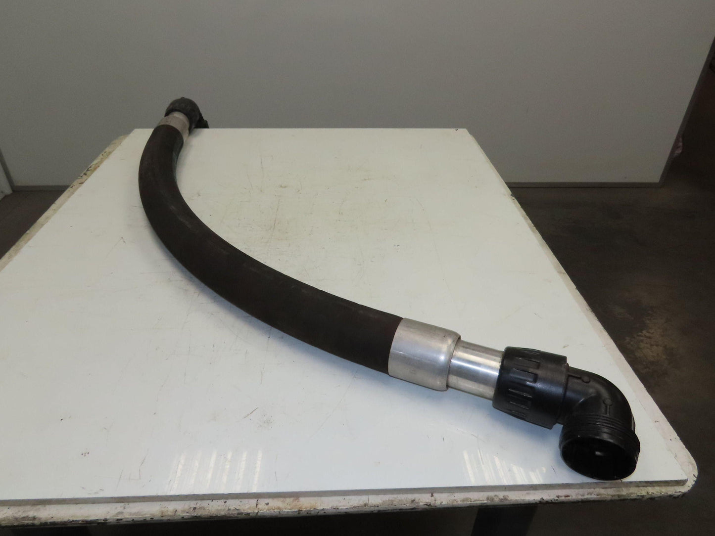Transair 2.5"x 60" Flexible Air Hose Aluminum Pipe Fitting 90° Swivel Elbow DN63