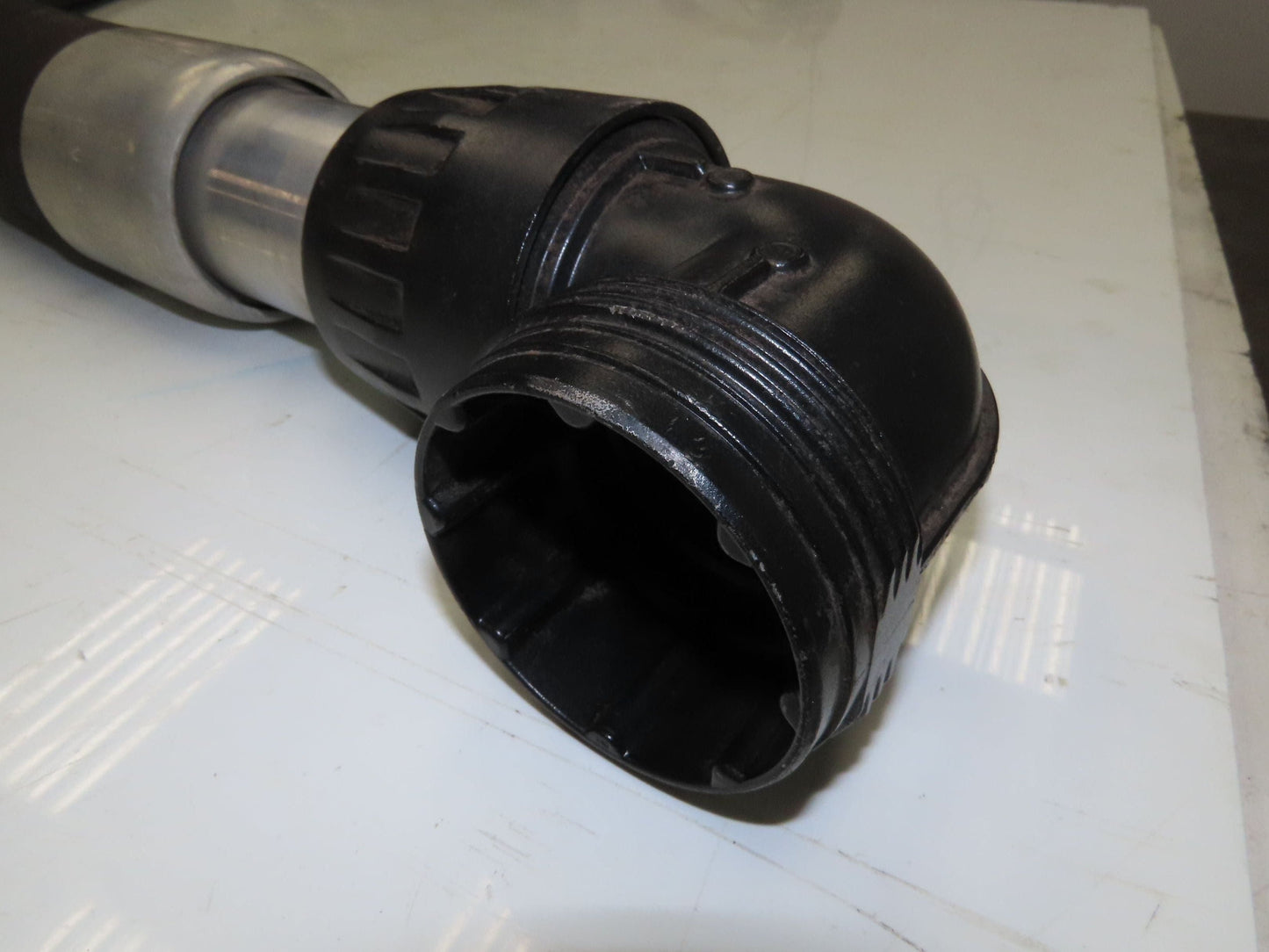 Transair 2.5"x 60" Flexible Air Hose Aluminum Pipe Fitting 90° Swivel Elbow DN63