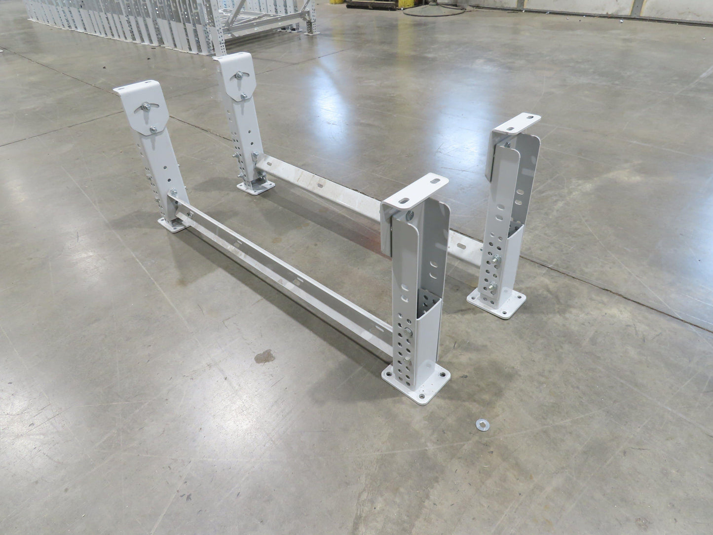 ConveyX Roller Conveyor Leg Support 39.5"W 16-20"H (Fits 42" Frame) Lot of 2