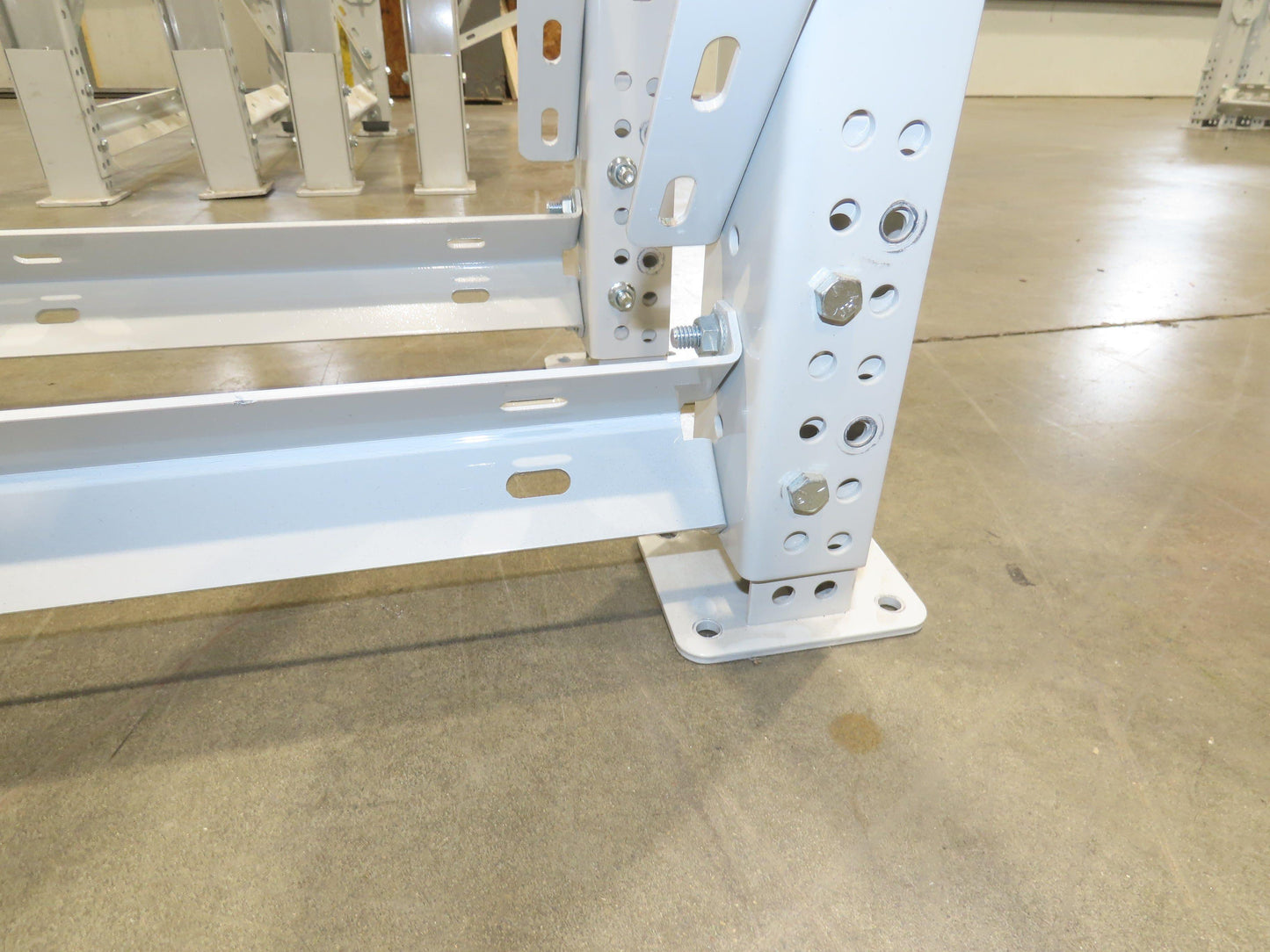 ConveyX Roller Conveyor Leg Support 39.5"W 16-20"H (Fits 42" Frame) Lot of 2