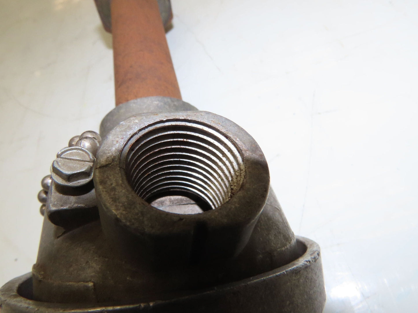 LN Leeds & Northrup Type J Thermocouple Pipe Well 1"x 48" Steel Pipe 1-1/4" NPT