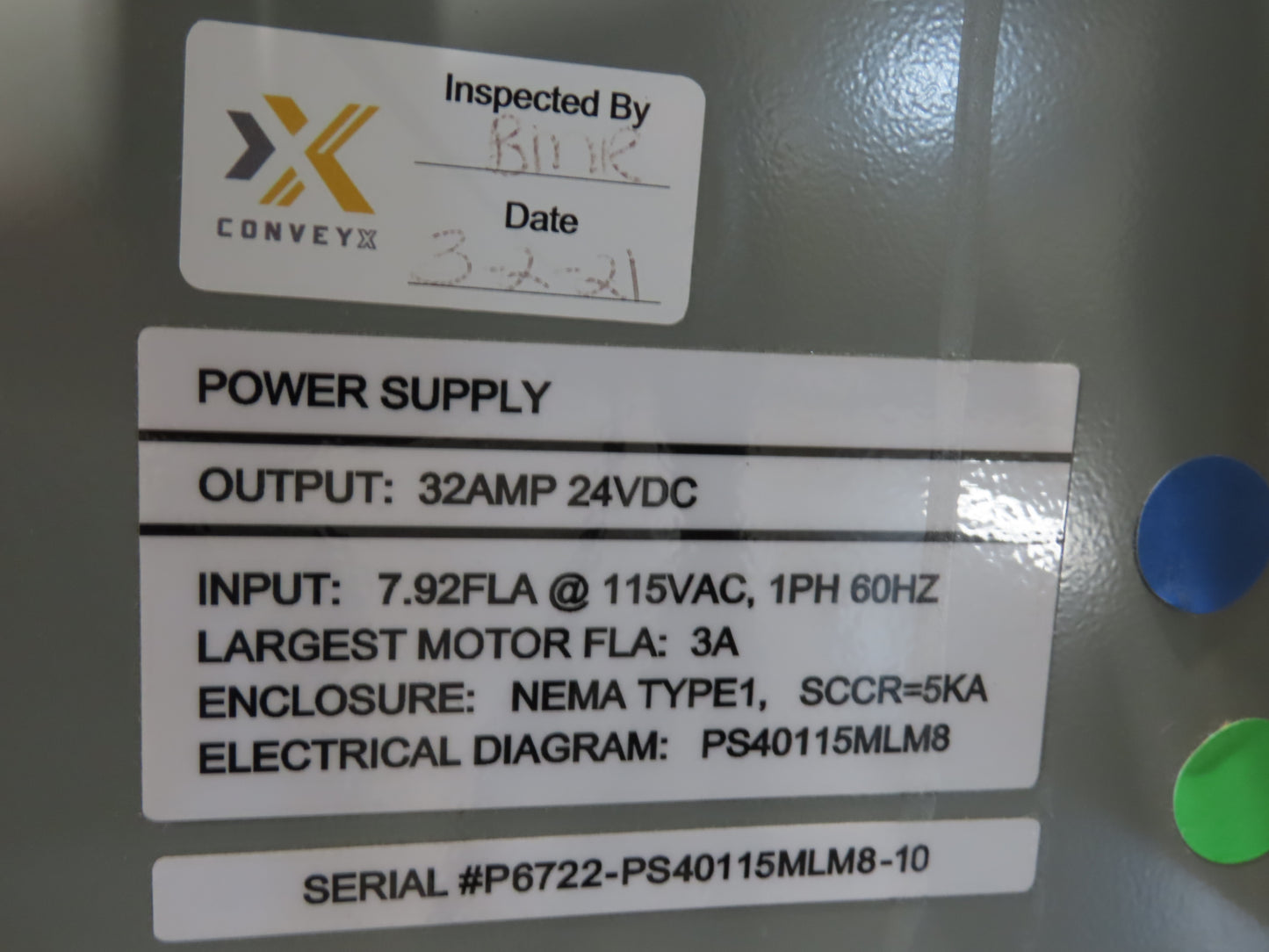 ConveyX 52"x 10' MDR Motorized Roller Conveyor 48"BF Skewed Angle Rollers 115V