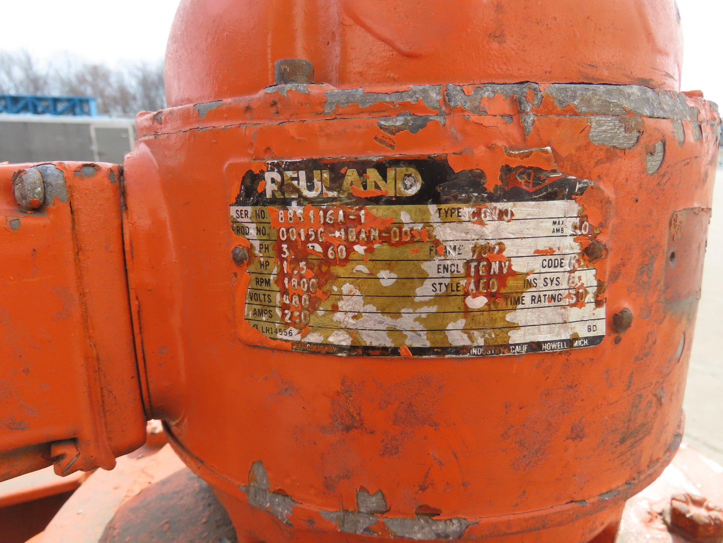 Cleveland Tramrail Motorized Gantry Crane End Truck Drive Floor Track 1.5Hp 480V