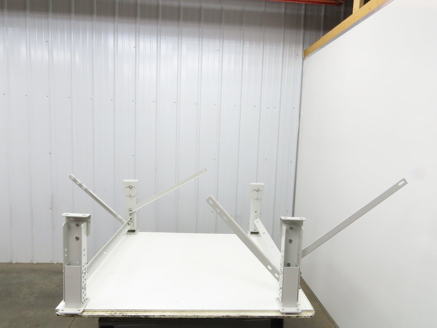 ConveyX Roller Conveyor Leg Support 39.5"W 16-20"H (Fits 42" Frame) Lot of 2