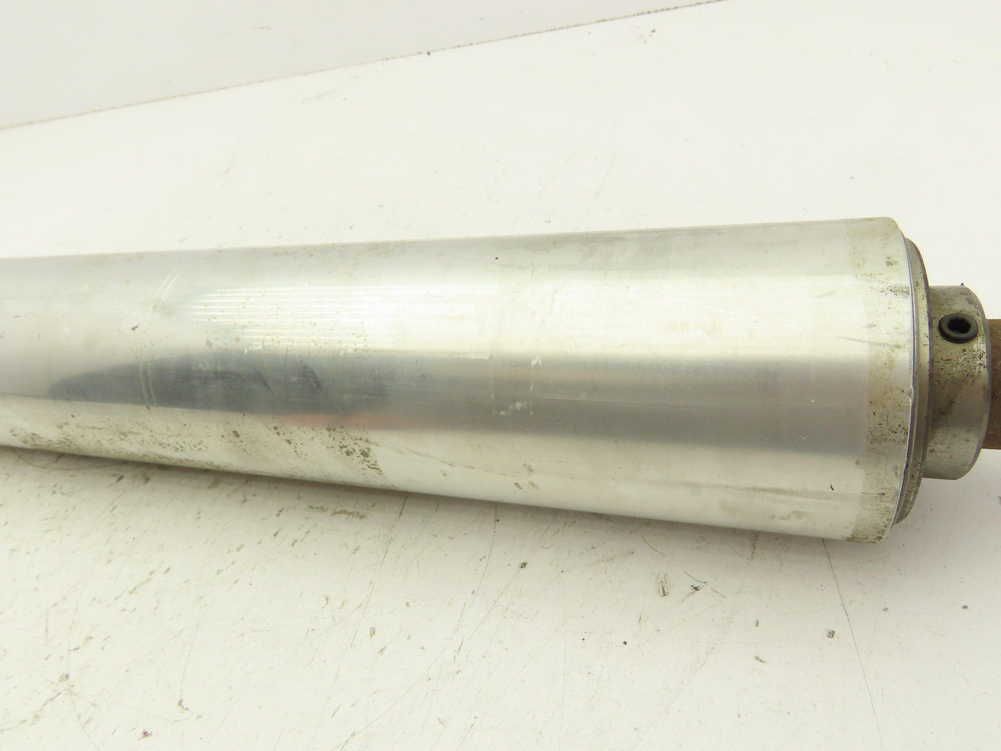 3.25"x 34" Aluminum Conveyor Pulley Roller 38" OAL 1.25" Shaft
