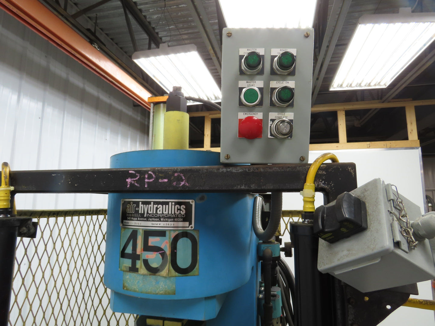 Air Hydraulics C-500A Hydraulic Punch Press 15 Ton 6" Stroke 8.25" D Pneumatic