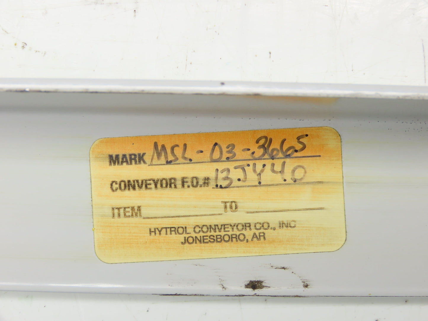 Hytrol 40"W Conveyor Leg Floor Support 4-5/8"-6-1/4"H Lot of 2