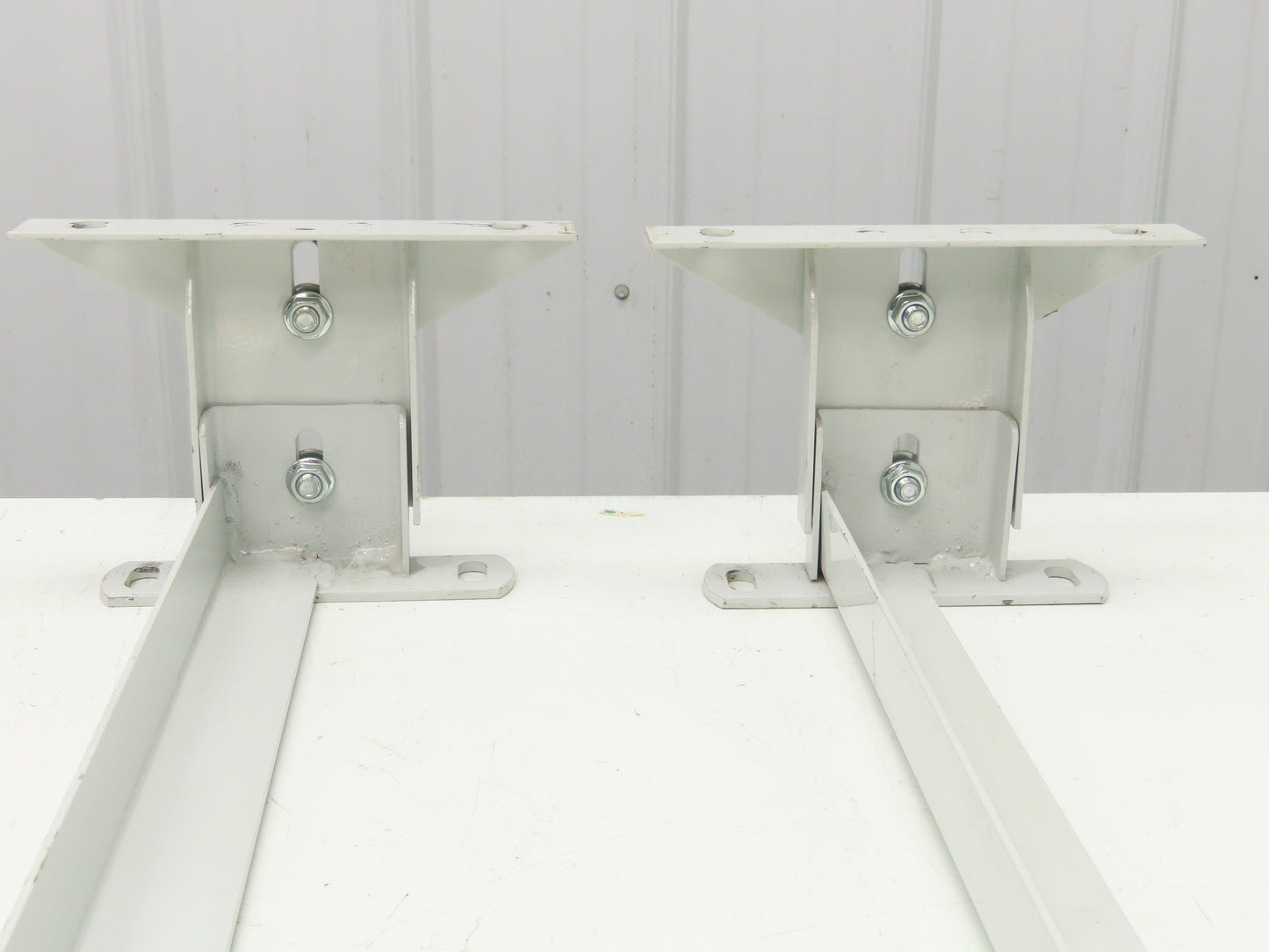 Hytrol 40"W Conveyor Leg Floor Support 4-5/8"-6-1/4"H Lot of 2