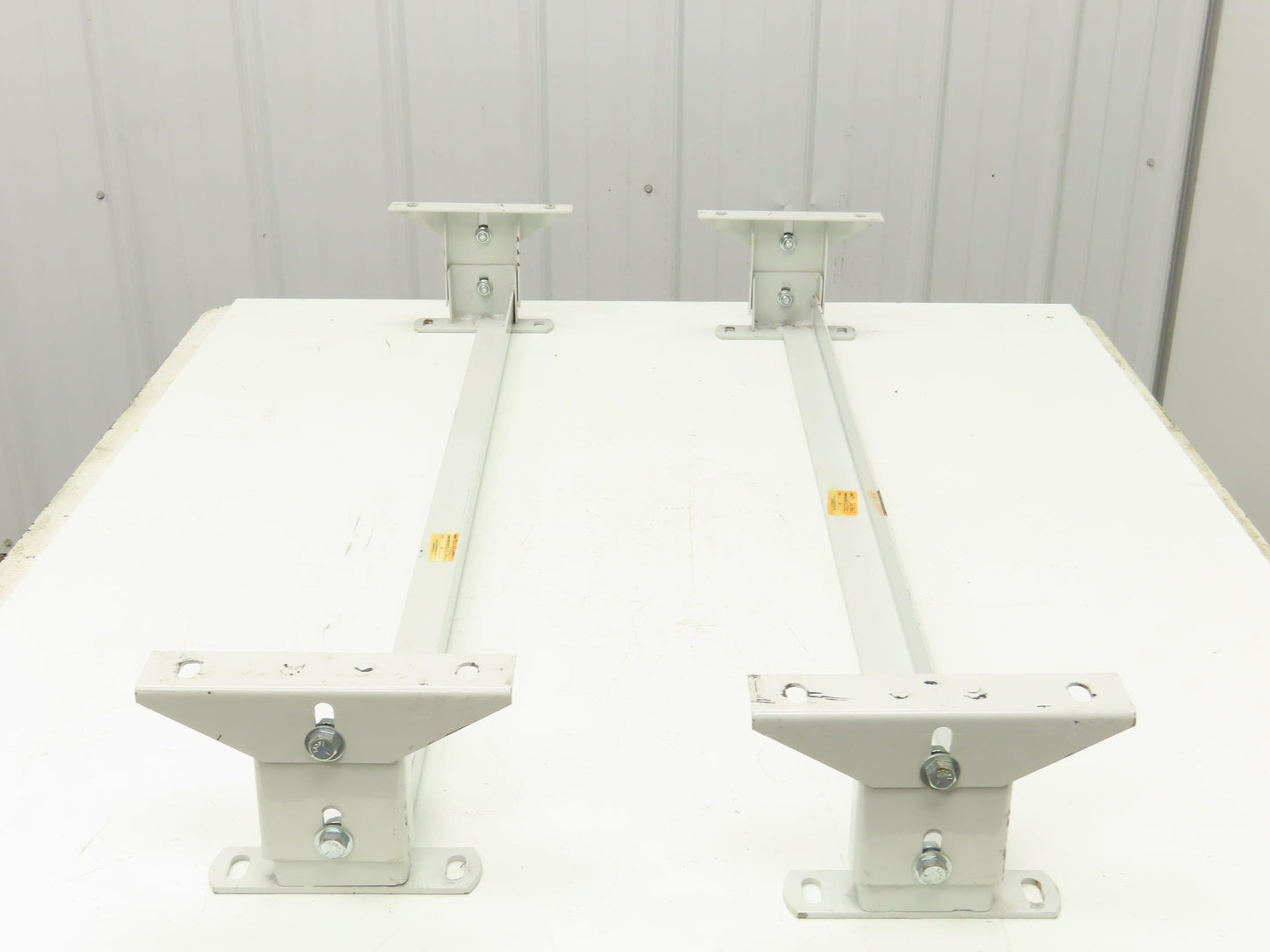 Hytrol 40"W Conveyor Leg Floor Support 4-5/8"-6-1/4"H Lot of 2