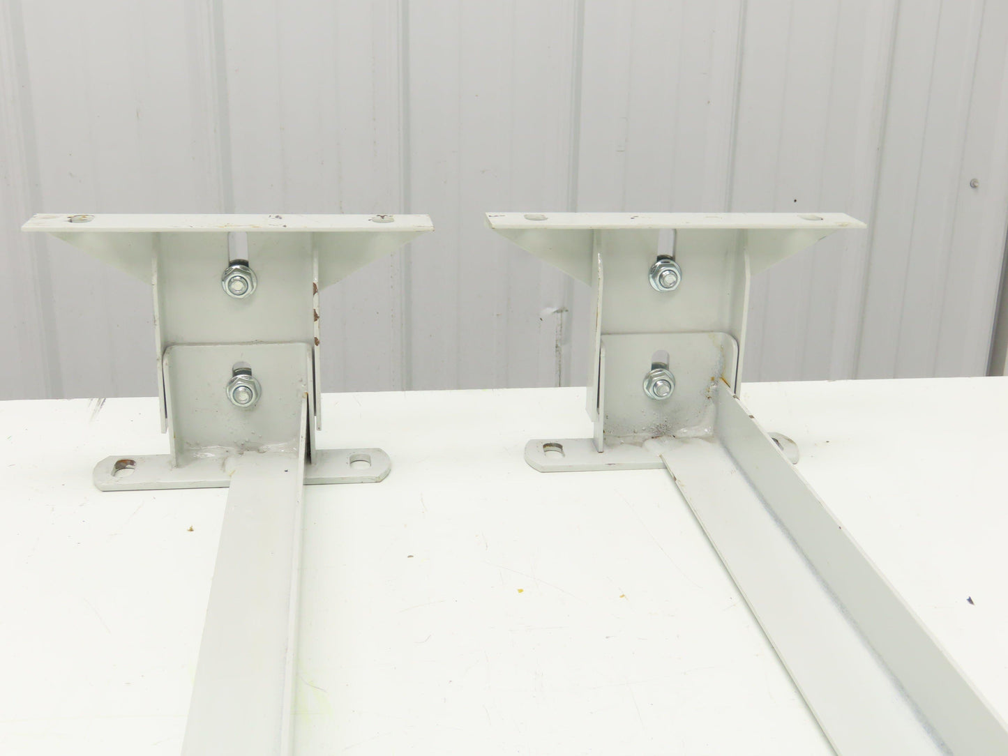 Hytrol 40"W Conveyor Leg Floor Support 4-5/8"-6-1/4"H Lot of 2