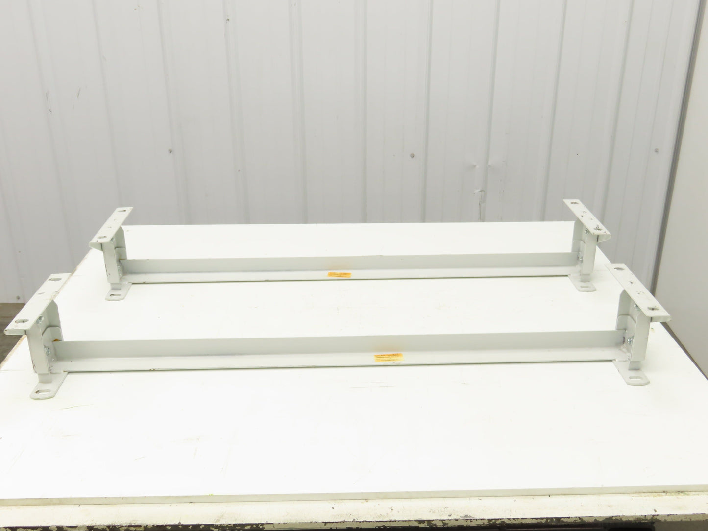 Hytrol 40"W Conveyor Leg Floor Support 4-5/8"-6-1/4"H Lot of 2