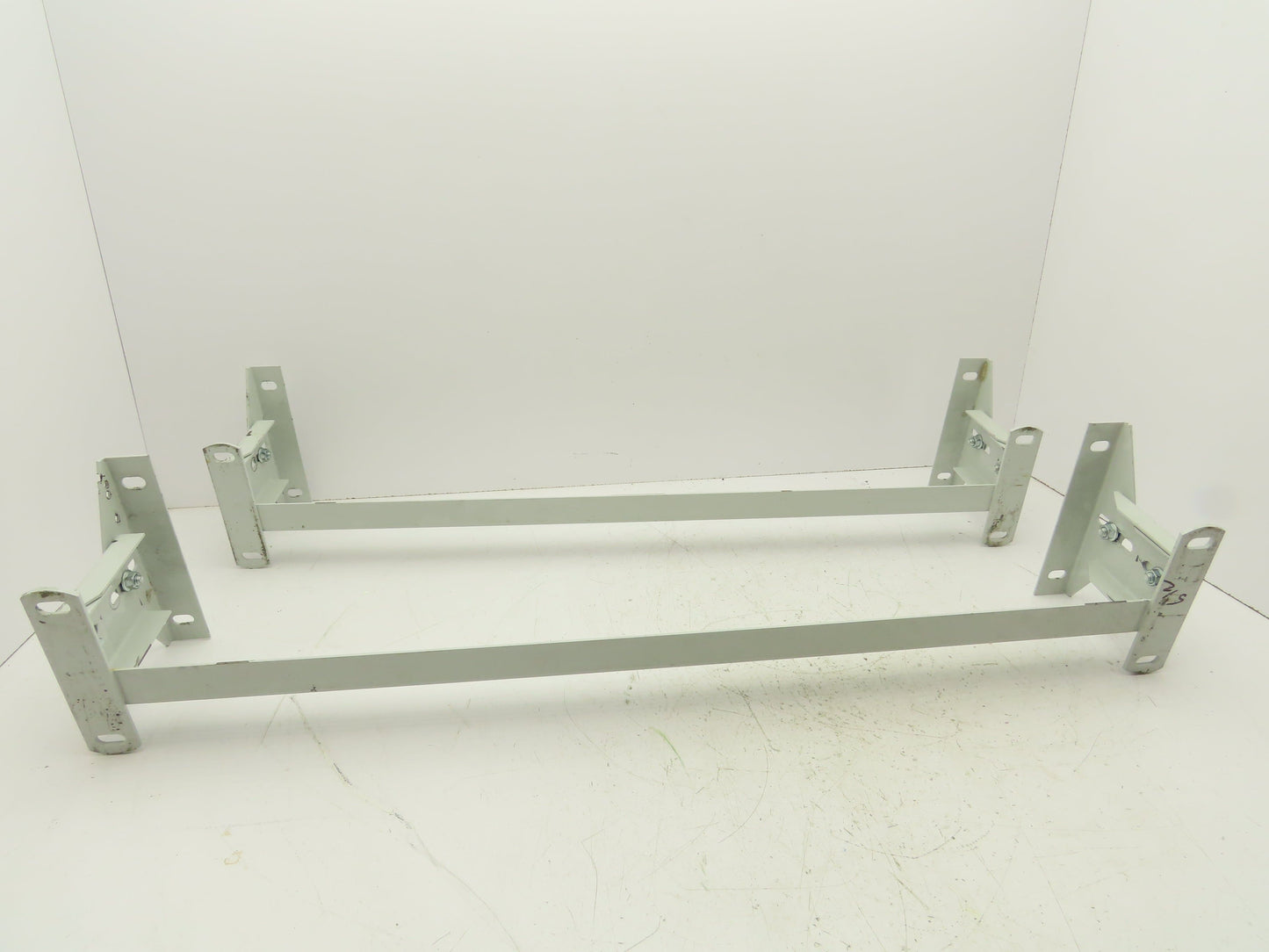 Hytrol 36"W Conveyor Leg Floor Support 4-5/8"-6-5/8"H Lot of 2