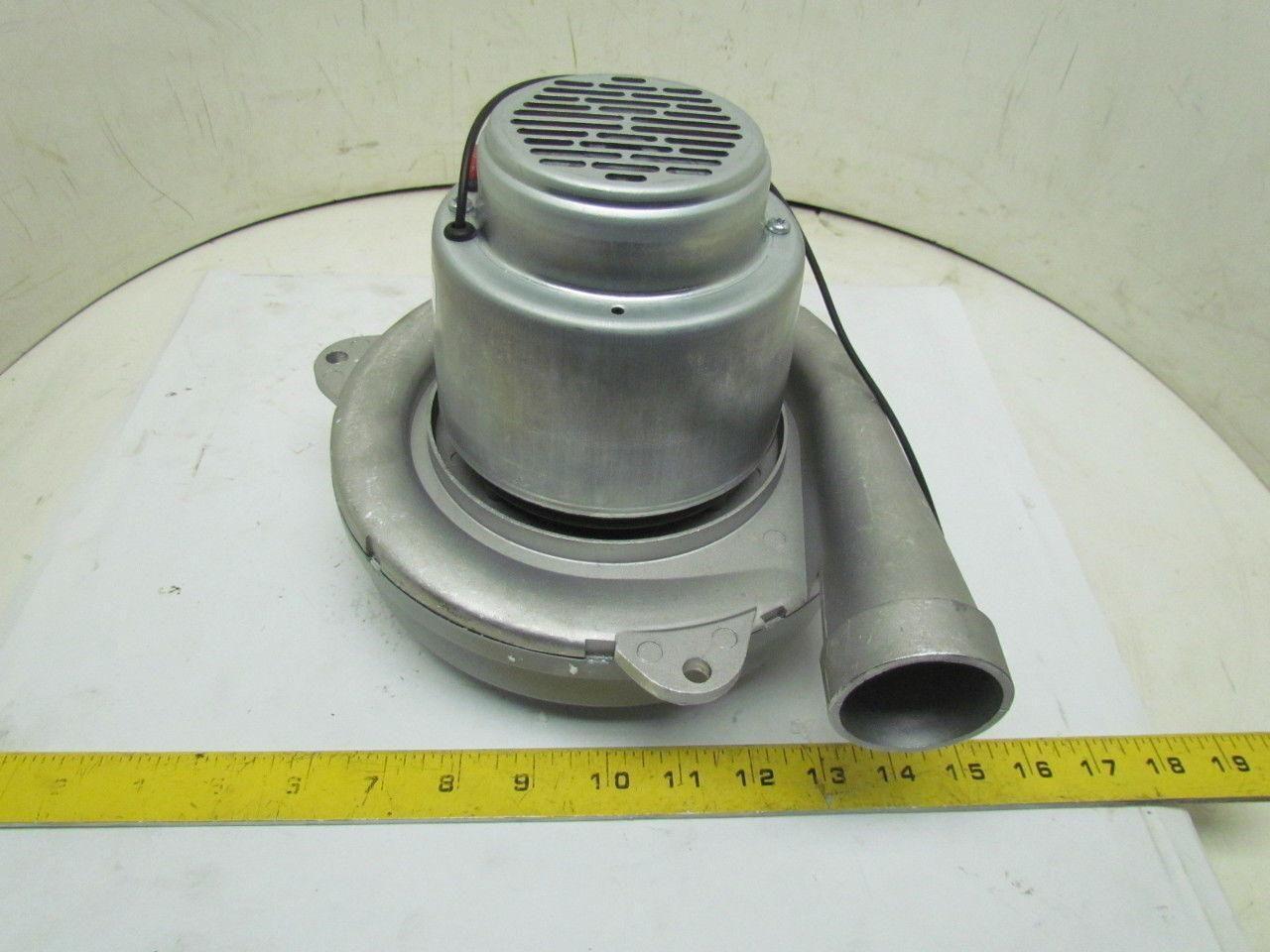 Ametek 122207-18 2-Stage 1-Speed Vacuum Motor/Blower Tangential 24VDC 130 CFM