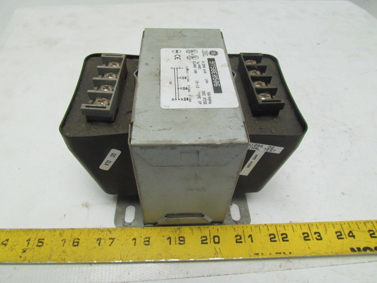 General Electric 9T58E0506 Control Transformer 0.25 KVA HV 200/480 LV 120 1PH