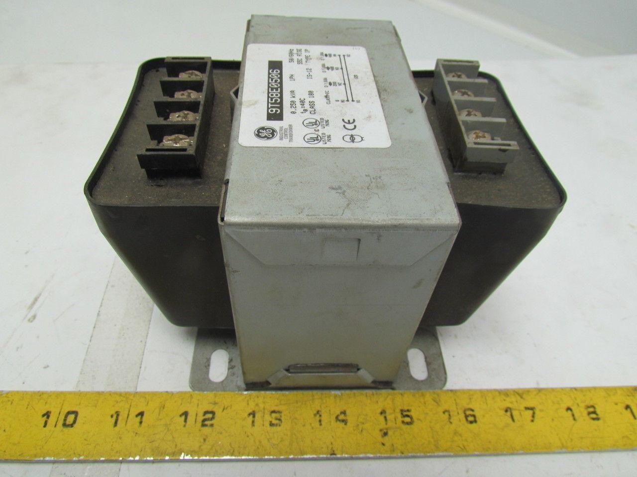 General Electric 9T58E0506 Control Transformer 0.25 KVA HV 200/480 LV 120 1PH