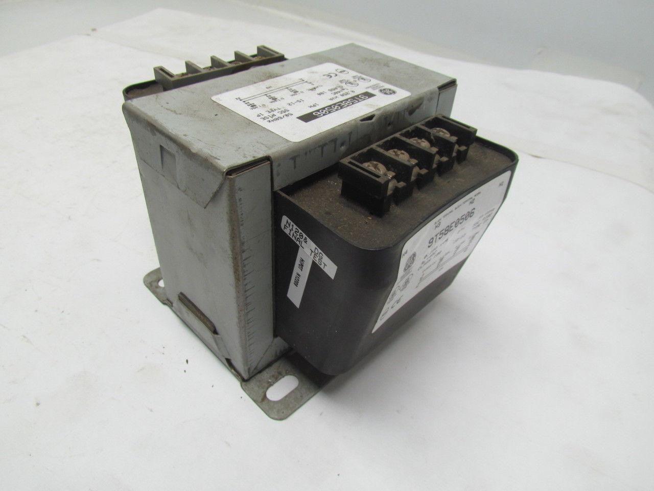 General Electric 9T58E0506 Control Transformer 0.25 KVA HV 200/480 LV 120 1PH