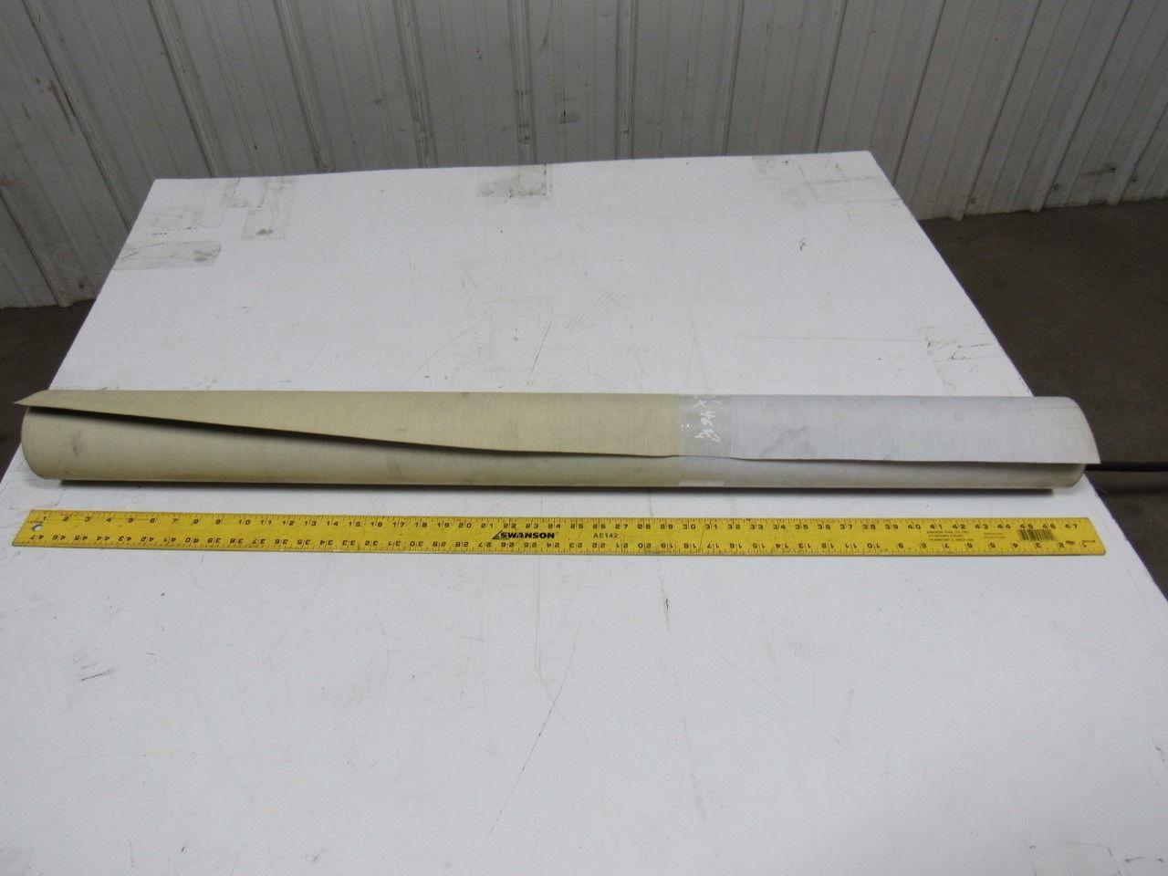 2 Ply Grey PVC Smooth Top Conveyor Belt 12Ft X 46-3/4" 0.050" Thick