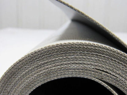 2 Ply Grey PVC Smooth Top Conveyor Belt 12Ft X 46-3/4" 0.050" Thick
