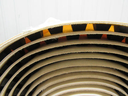 1-Ply Smooth Nylon Backed V Guide white Conveyor Belt 23' 9-1/4" X 43.5"