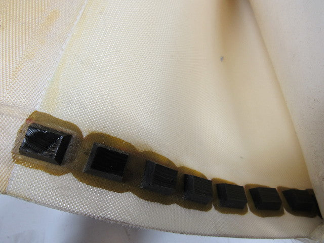 1-Ply Smooth Nylon Backed V Guide white Conveyor Belt 23' 9-1/4" X 43.5"