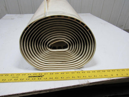 1-Ply Smooth Nylon Backed V Guide white Conveyor Belt 23' 9-1/4" X 43.5"