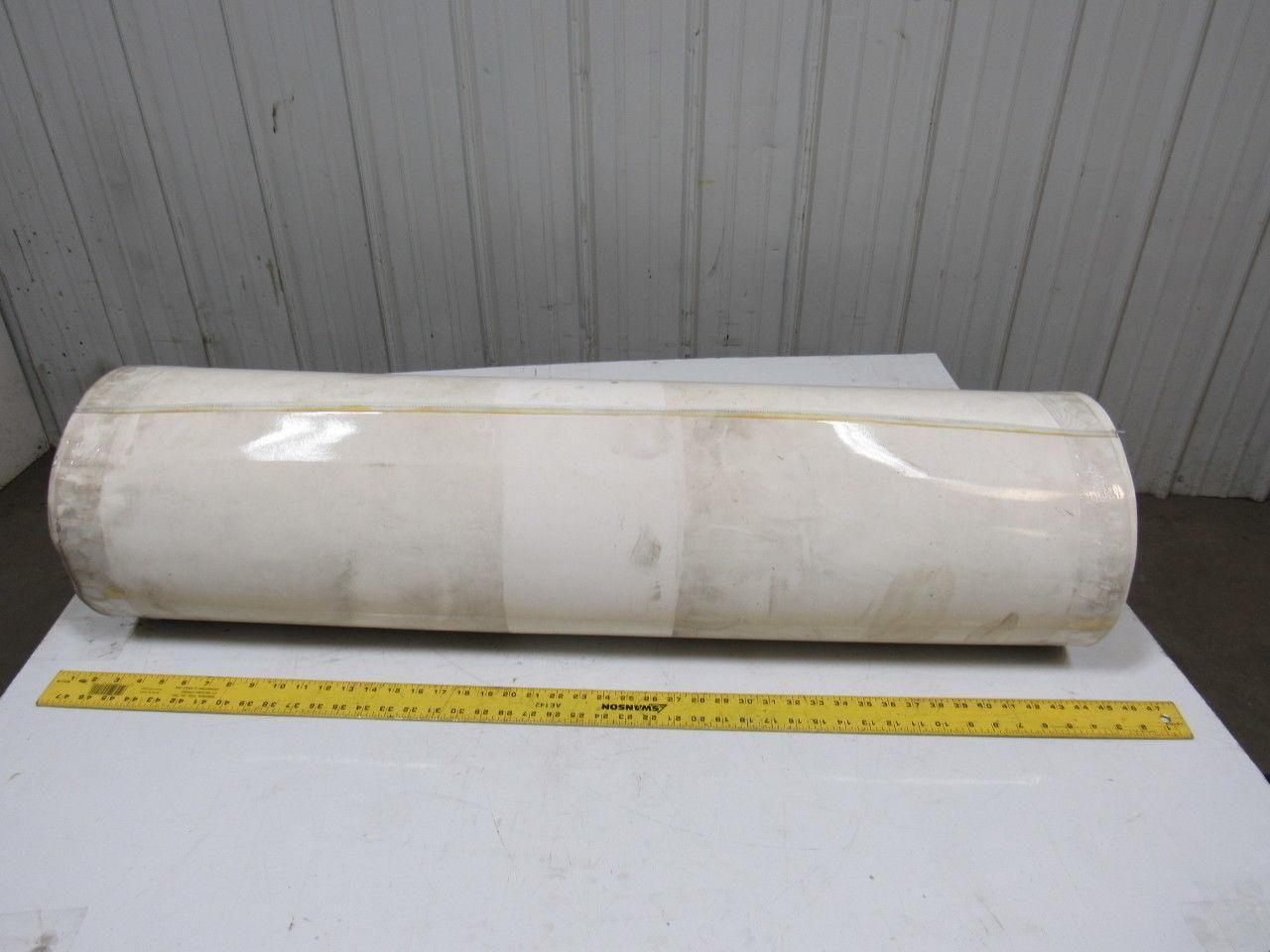 1-Ply Smooth Nylon Backed V Guide white Conveyor Belt 23' 9-1/4" X 43.5"