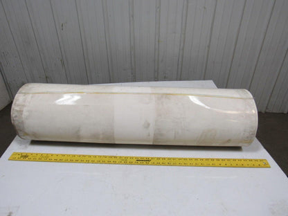1-Ply Smooth Nylon Backed V Guide white Conveyor Belt 23' 9-1/4" X 43.5"