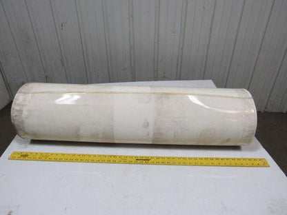 1-Ply Smooth Nylon Backed V Guide white Conveyor Belt 23' 9-1/4" X 43.5"