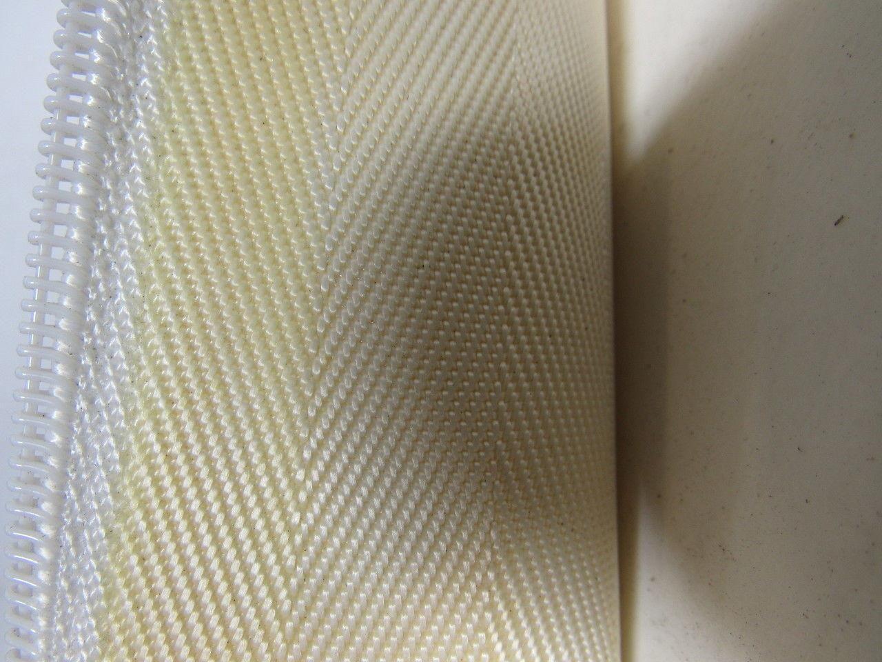 1-Ply Smooth Nylon Backed V Guide white Conveyor Belt 23' 9-1/4" X 43.5"