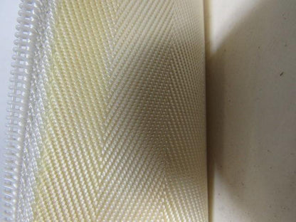 1-Ply Smooth Nylon Backed V Guide white Conveyor Belt 23' 9-1/4" X 43.5"