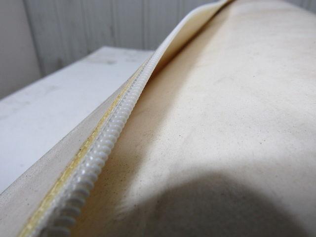 1-Ply Smooth Nylon Backed V Guide white Conveyor Belt 23' 9-1/4" X 43.5"