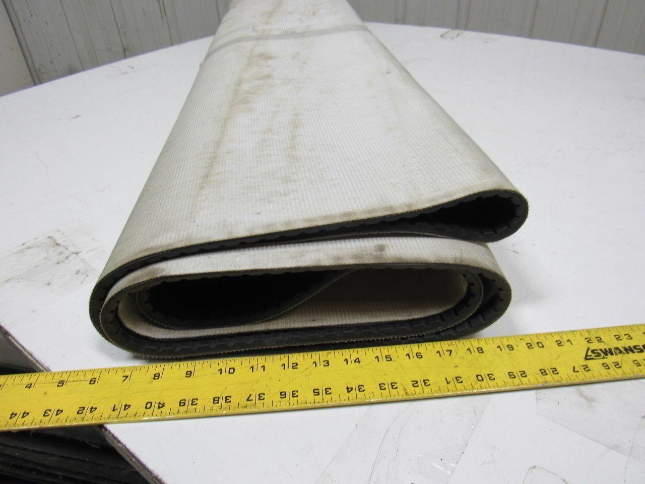 1-Ply Smooth Nylon Backed  V Guide continuous Conveyor Belt 11' 4-1/2"X 56"