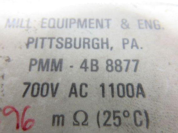 Bussmann Mill Equipment PMM-4B 8877 700V 1100A Square Body High Speed Fuse