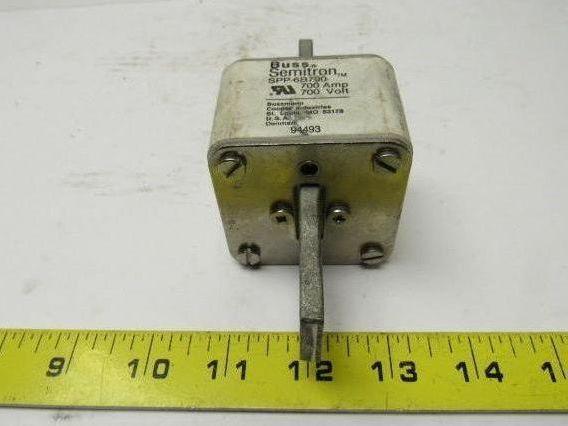 Buss Bussman SPP-6B700 700V 700A Semitron Square Body High Speed Fuse