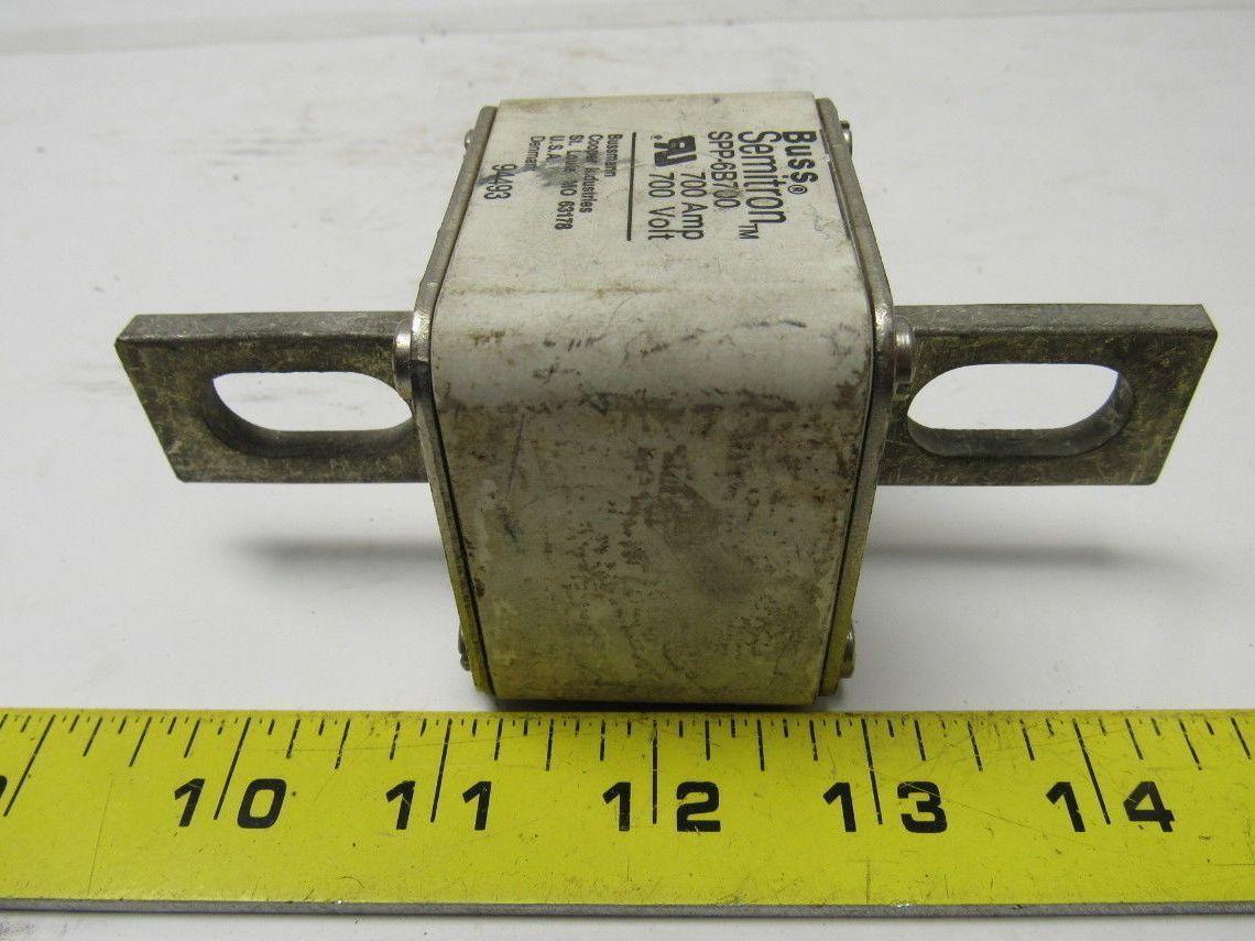 Buss Bussman SPP-6B700 700V 700A Semitron Square Body High Speed Fuse