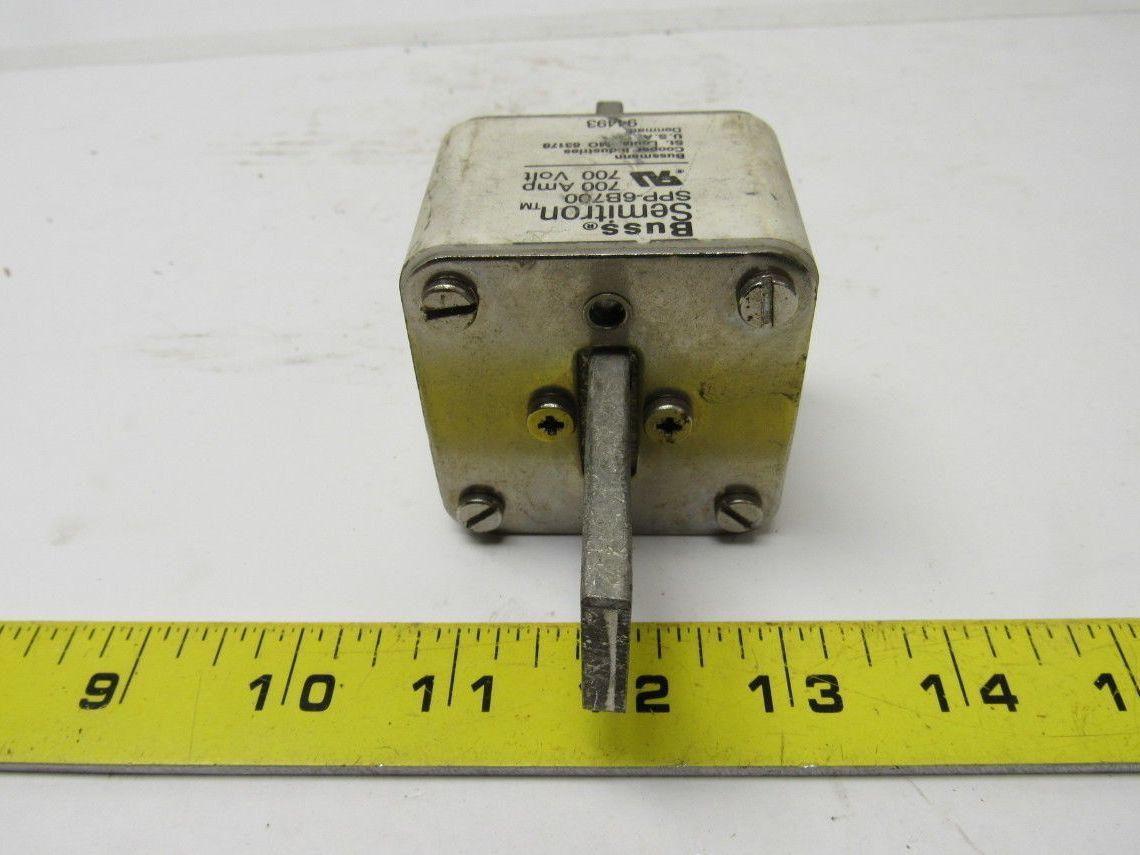 Buss Bussman SPP-6B700 700V 700A Semitron Square Body High Speed Fuse