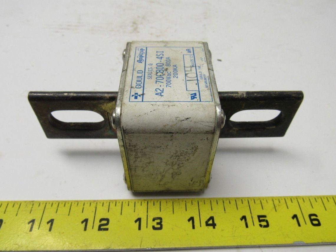 Gould Amp-Trap A2-70C800-4SI 700V 800A Series Q Square Body Fuse