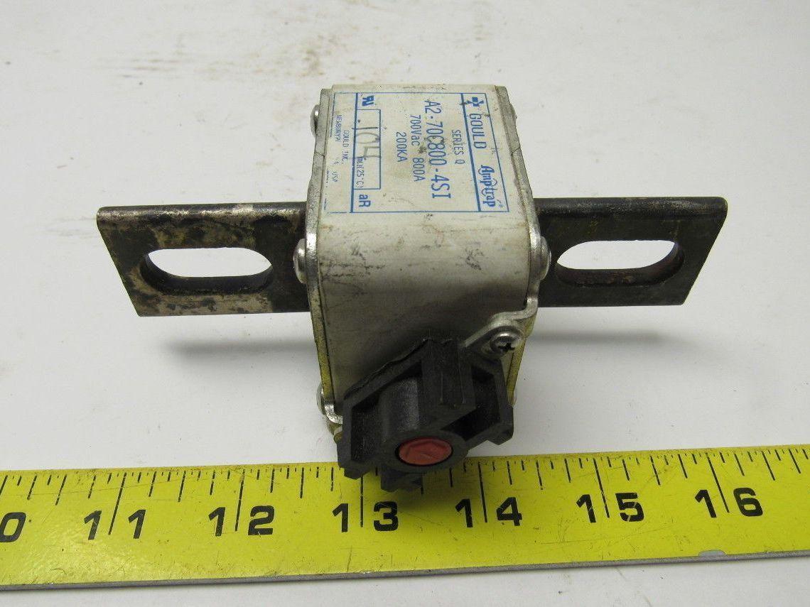 Gould Amp-Trap A2-70C800-4SI 700V 800A Series Q Square Body Fuse