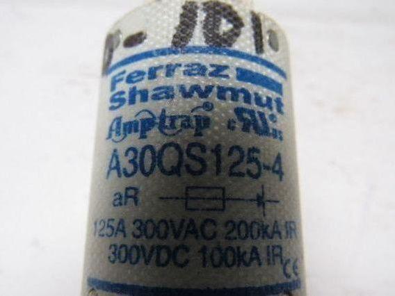 Ferraz Shawmut A30QS125-4 Semiconductor Protection fuse 125A 300V Bolt in Blades