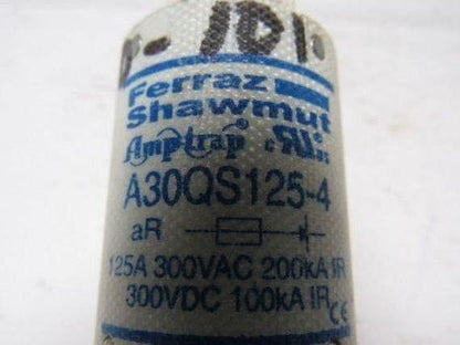 Ferraz Shawmut A30QS125-4 Semiconductor Protection fuse 125A 300V Bolt in Blades