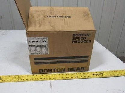 Boston Gear F26-50-B7-G Worm Gear Speed Reducer 50:1 56C  Quill In/ 1-1/8" Out