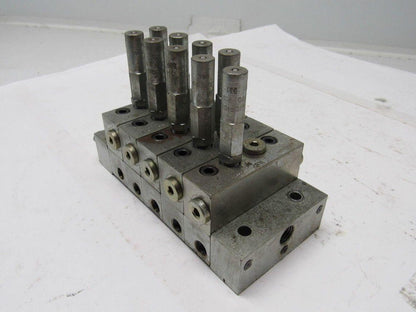 Lubriquip MSP-10T 5 Port Modular Divider Valve Assembly 1/8" Ports 3500 PSI