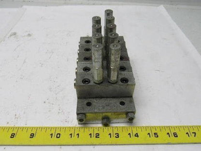 Lubriquip MSP-10T 5 Port Modular Divider Valve Assembly 1/8" Ports 3500 PSI