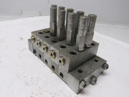 Lubriquip MSP-10T 5 Port Modular Divider Valve Assembly 1/8" Ports 3500 PSI