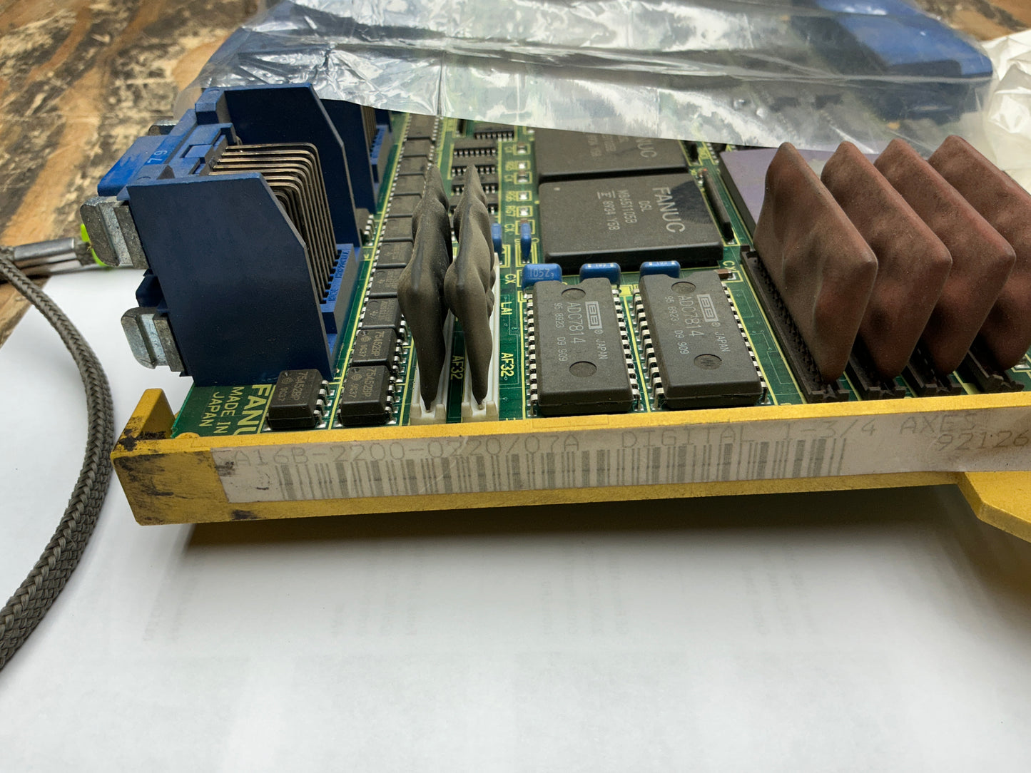 Fanuc A16B-2200-0220/07A Digital 1-3/4 Axes Control Card Circuit Board