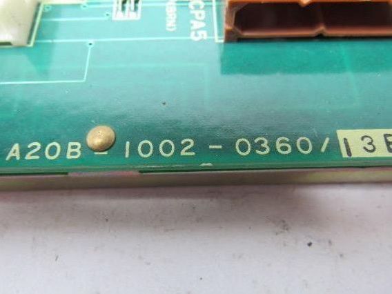 Fanuc A20B-1002-0360/13B Mother Board Circuit CPU