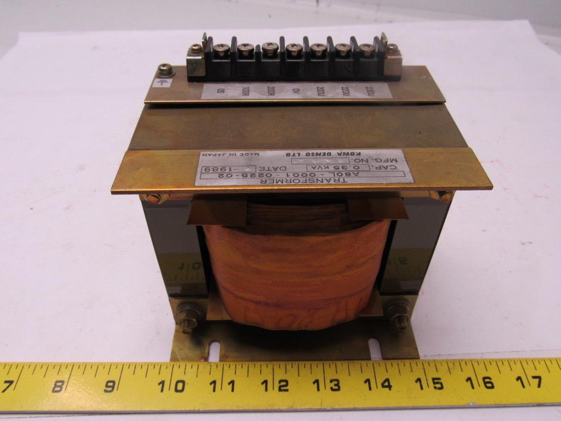 Fanuc / Kowa Denso A80L-0001-0225-02 O.35KVA Transformer From Tape Drill Mate