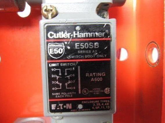 Cutler Hammer E50SB & E50DH1 Body W/Limit Safety Switch Head, Side, Pushbutton