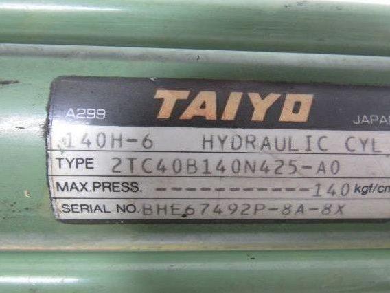 Taiyo 2TC40B140N425-A0 140H-6 Hydraulic Tie Rod Cylinder 40mm Bore 425mm Stroke