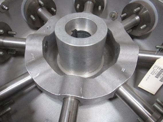 44" Industrial 8 Blade Aluminum Variable Pitch Axial Flow Fan Wheel 2-3/8" Bore